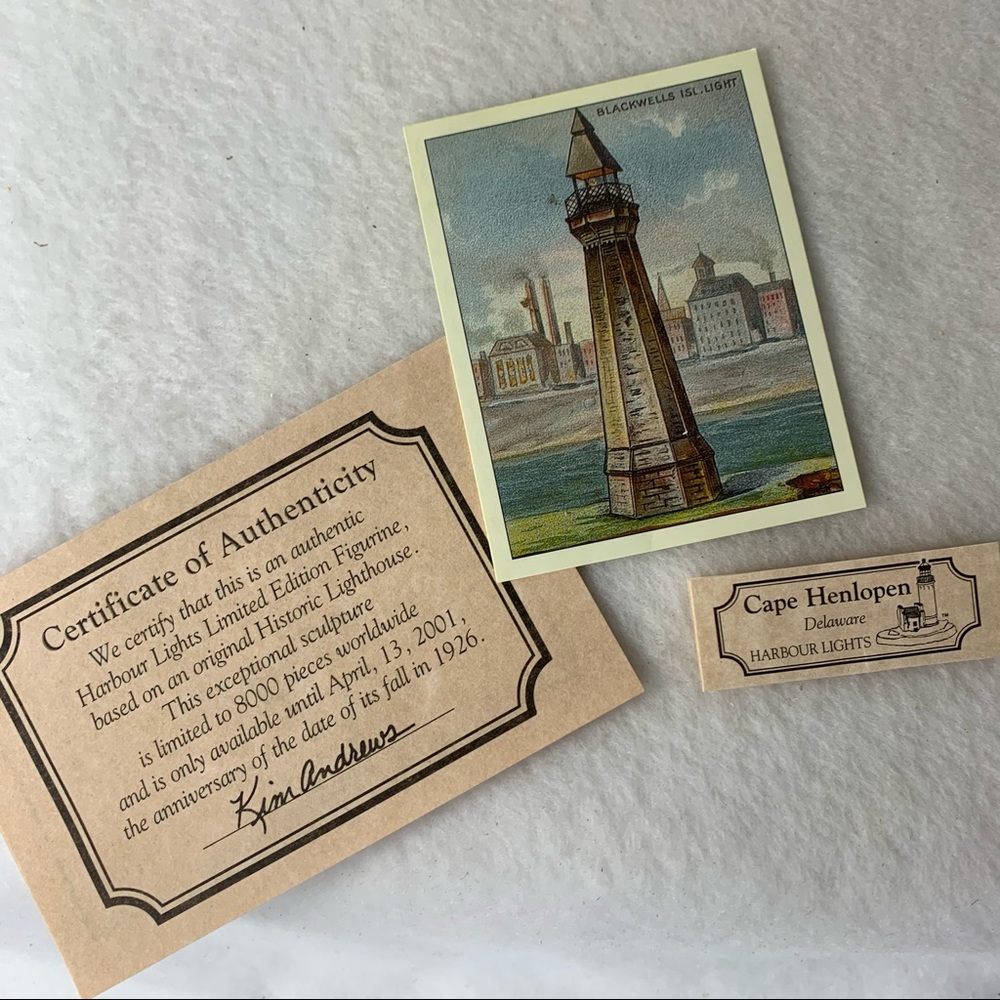 Harbour Lights Cape Henlopen, DE Lighthouse Ltd Ed - Picture 14 of 16